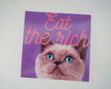 People over profit - Anticapitalist cat sticker