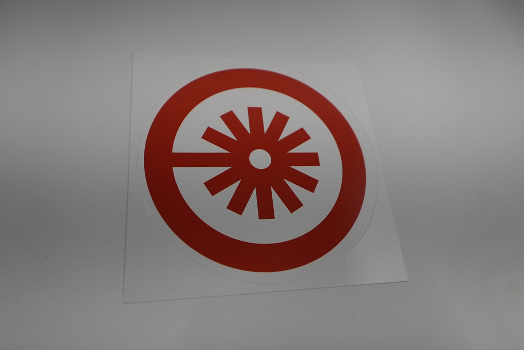 Left Laser Logo sticker