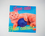 Smash fascism - Antifascist cat sticker