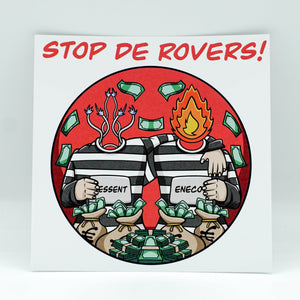 Stop de rovers - Anti energiebedrijven sticker